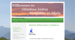 Desktop Screenshot of gaestehaus-andrea.net